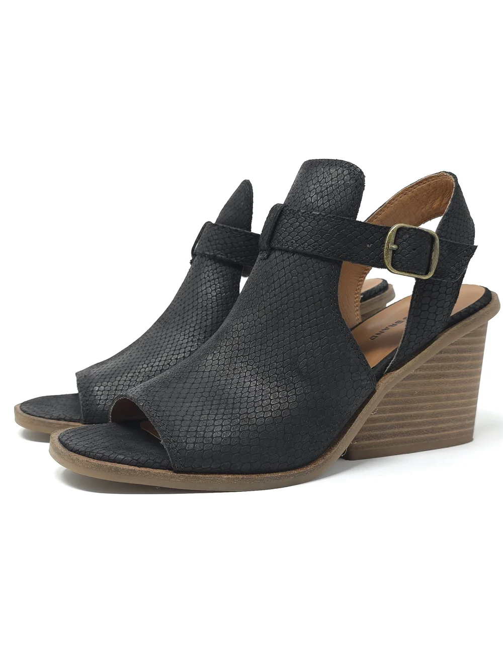 ✨ STUNNING Lucky Brand Labradite Stacked Wedge Sandals ✨